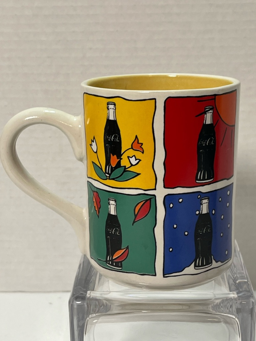 Gibson Coca-Cola Color Block Vintage Four Seasons Coffee Cup Mug